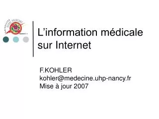 l information m dicale sur internet