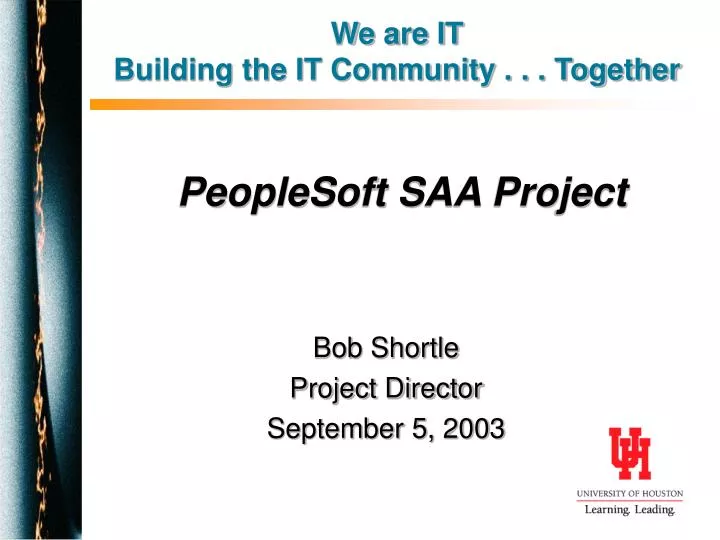 peoplesoft saa project