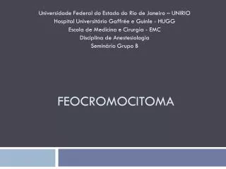 feocromocitoma