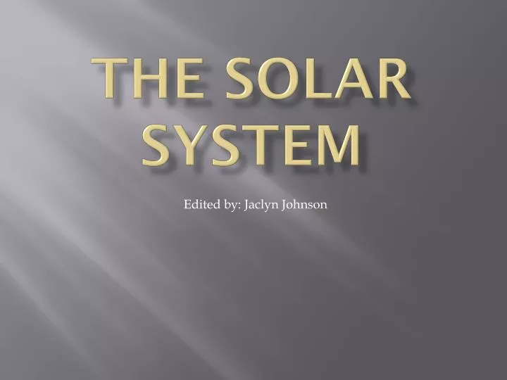 the solar system