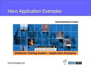 Heco Application Examples