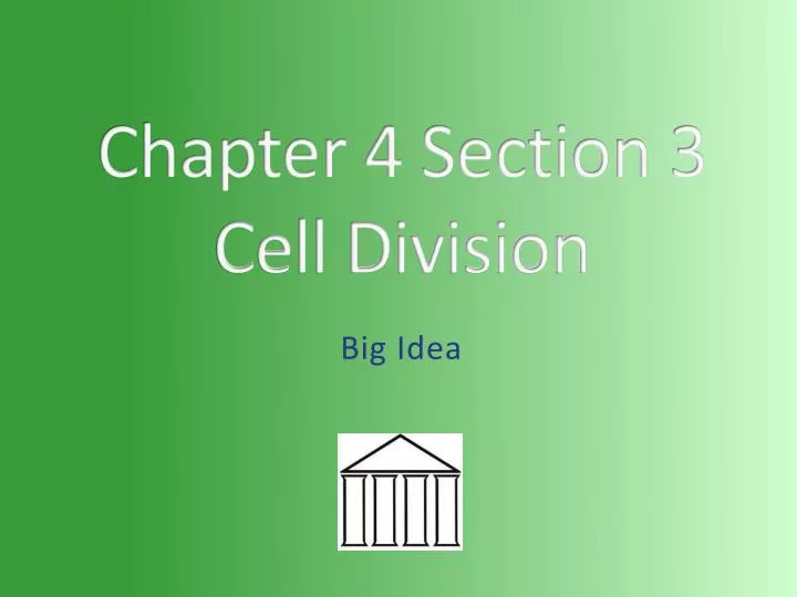 chapter 4 section 3 cell division