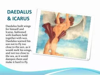 DAEDALUS &amp; ICARUS