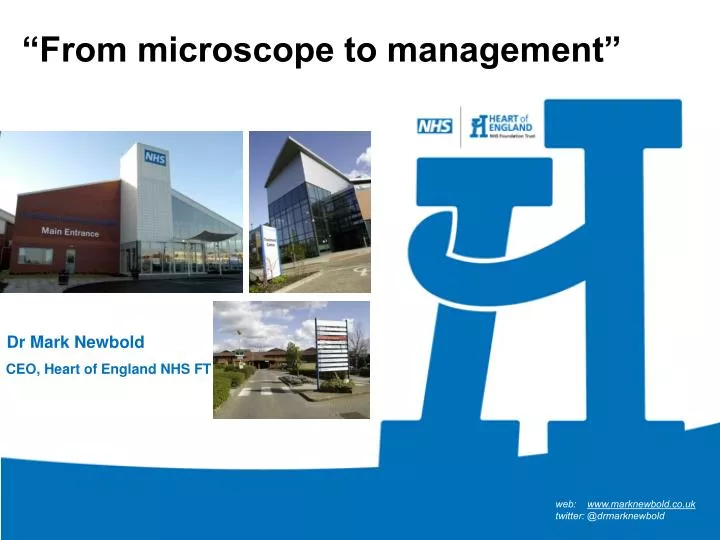 from microscope to management