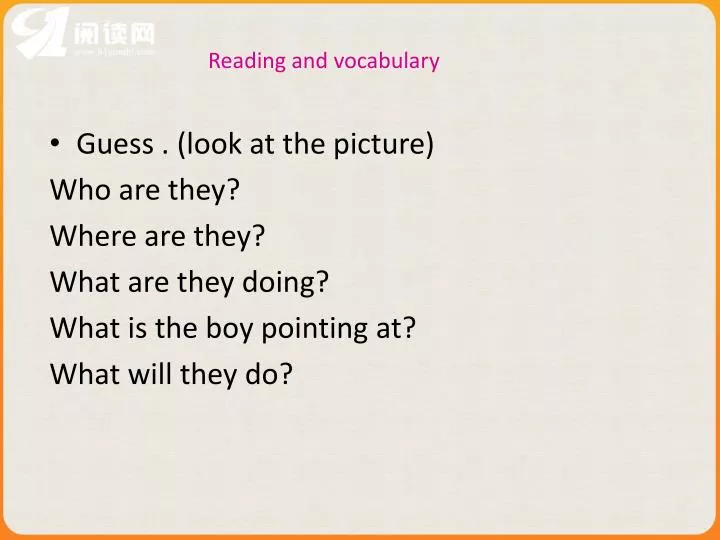 reading and vocabulary