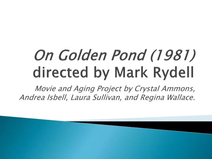 on golden pond 1981 directed by mark rydell