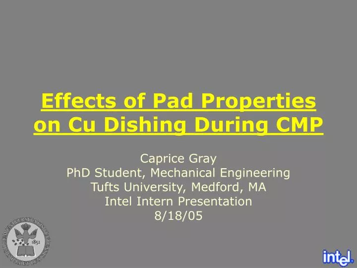 effects of pad properties on cu dishing during cmp