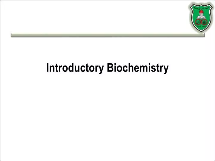 introductory biochemistry