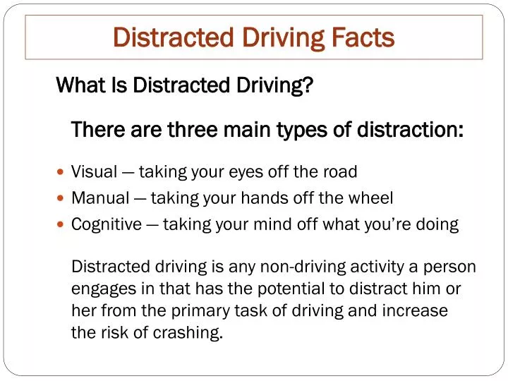 distracted driving facts