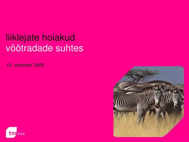 liiklejate hoiakud