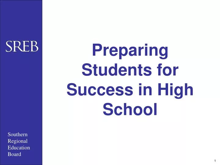 preparing students for success in high school
