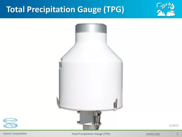 total precipitation gauge tpg