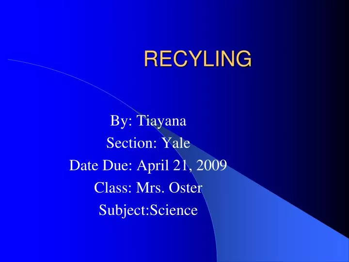 recyling