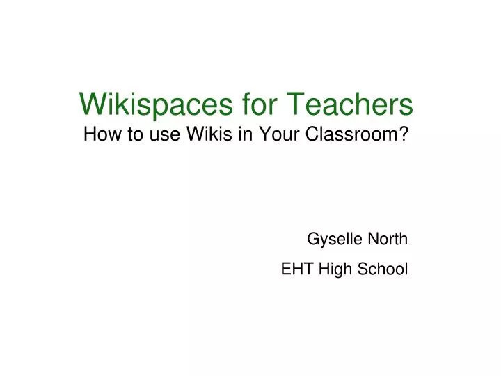 wikispaces for teachers how to use wikis in your classroom
