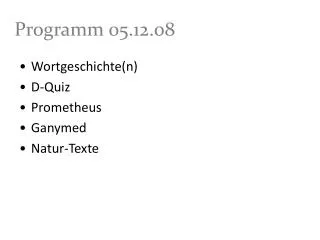 programm 05 12 08