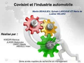 covisint et l industrie automobile