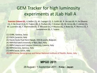 GEM Tracker for high luminosity experiments at JLab Hall A