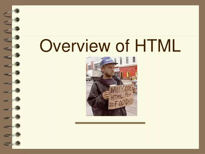 overview of html
