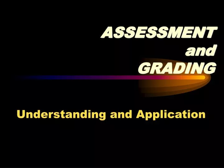 assessment and grading