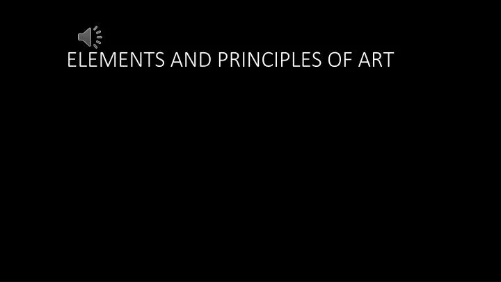 elements and principles of art