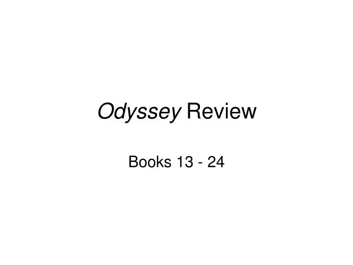 odyssey review