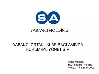 sabanci hold ng
