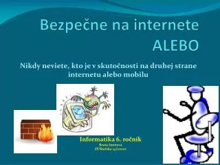 bezpe ne na internete alebo