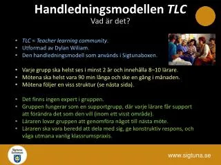 handledningsmodellen tlc