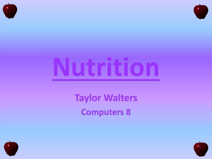 nutrition