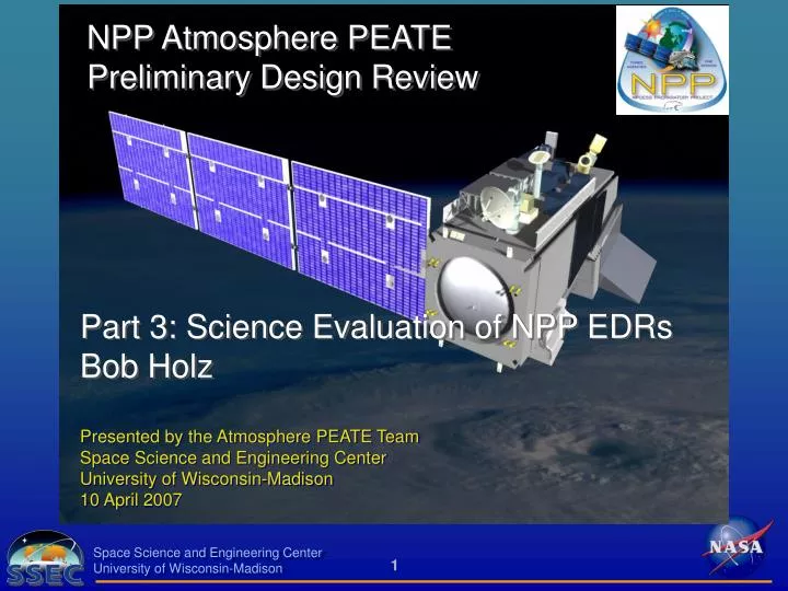 npp atmosphere peate preliminary design review