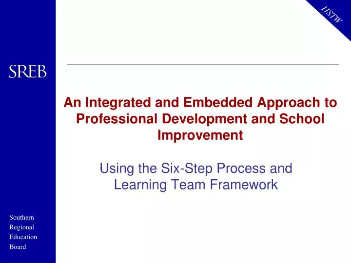 an integrated and embedded approach to professional development and school improvement