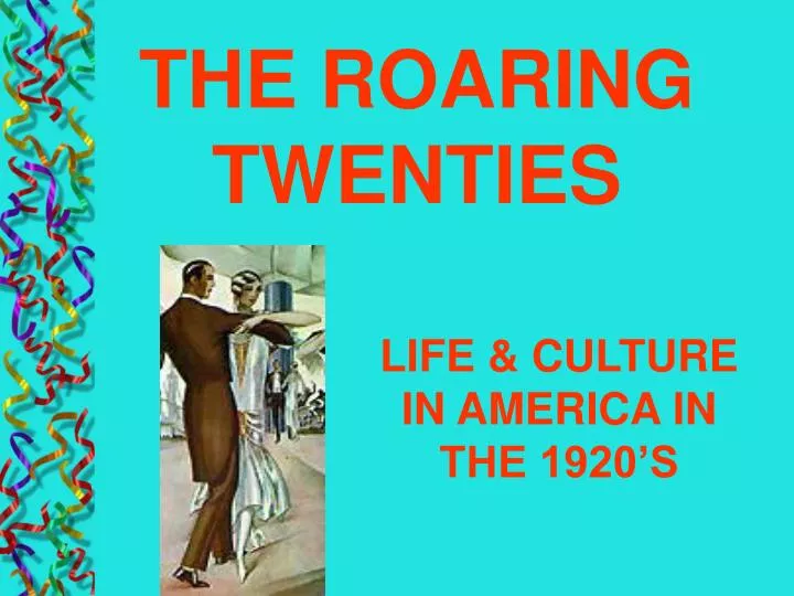 life culture in america in the 1920 s