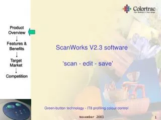 ScanWorks V2.3 software