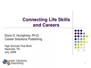 Connecting Life Skills and Careers