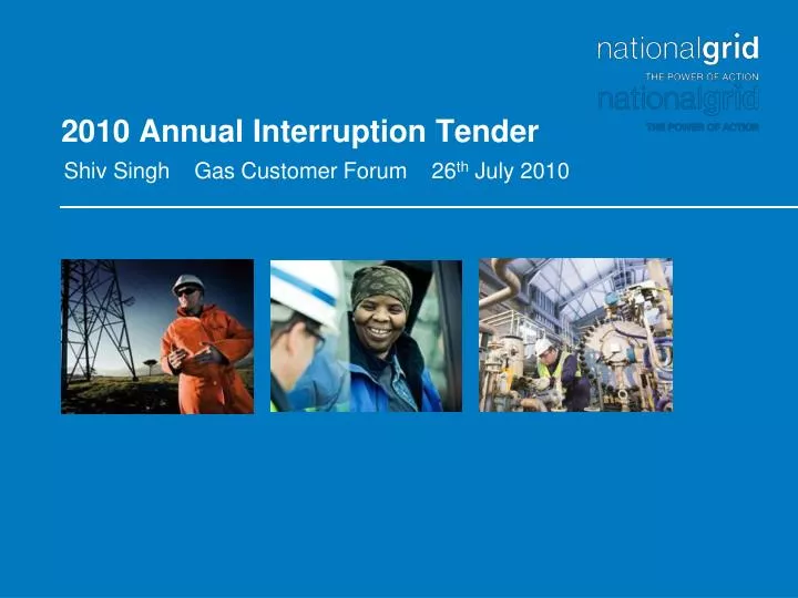 2010 annual interruption tender