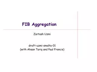 FIB Aggregation
