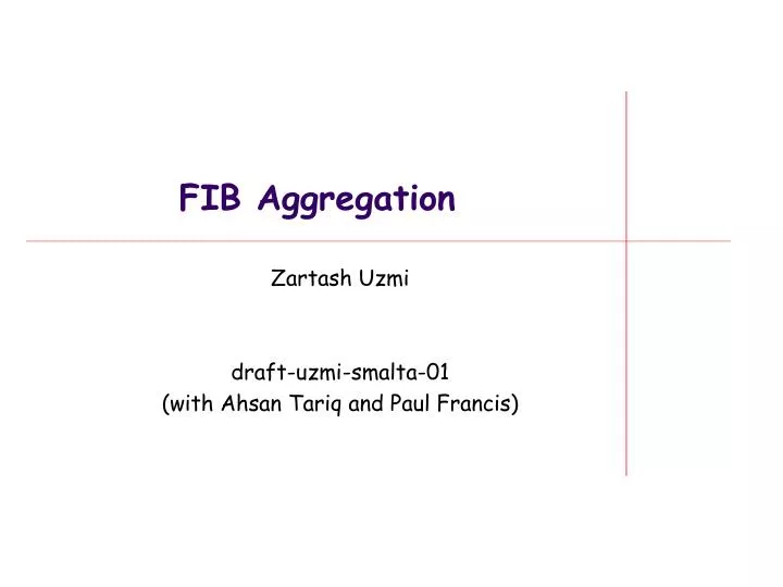 fib aggregation