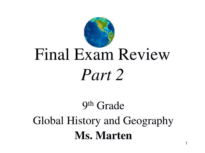final exam review part 2
