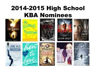 2014-2015 High School KBA Nominees