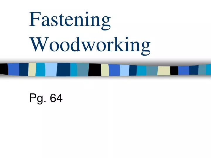 fastening woodworking