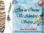 Ilim’in Önemi Ve Alimlere Saygı - slide 1