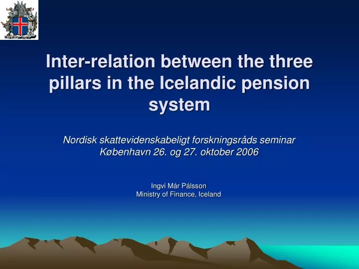 inter relation between the three pillars in the icelandic pension system