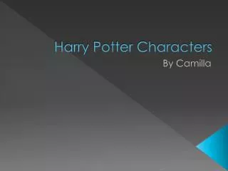 Harry Potter Characters