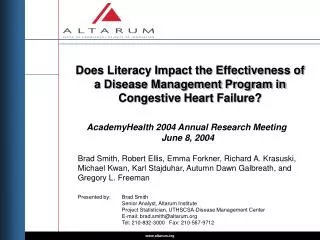 AcademyHealth 2004 Annual Research Meeting June 8, 2004