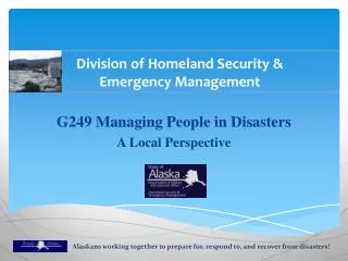 Division of Homeland Security &amp; Emergency Management