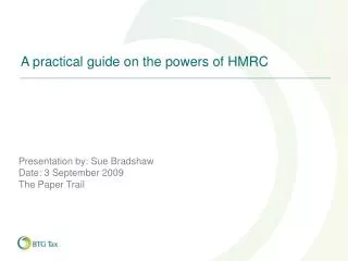 A practical guide on the powers of HMRC