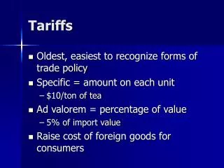 Tariffs