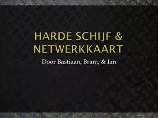 harde schijf netwerkkaart
