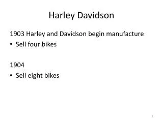 Harley Davidson