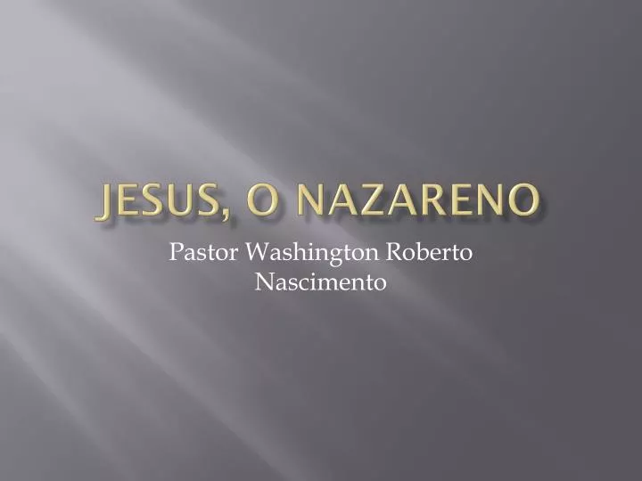 jesus o nazareno